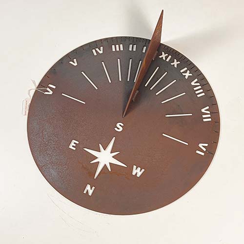 Sundial Metal - Compass - No Stand Perth Region on angle