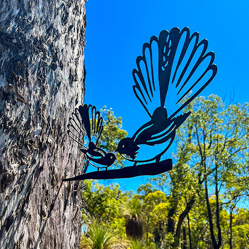 Fantail and Baby Tree Stake