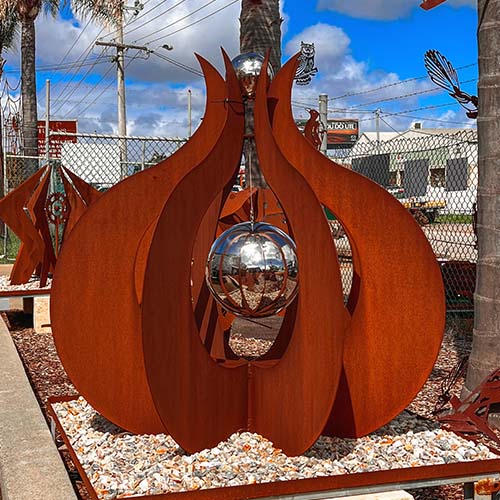 The Globose Metal Art Sculpture - Large