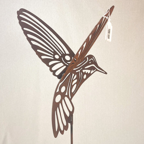 Hummingbird 3D On Stick on Round Base Large