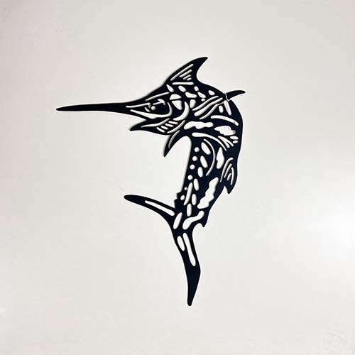 Marlin Wall Art - Black Powder Coat
