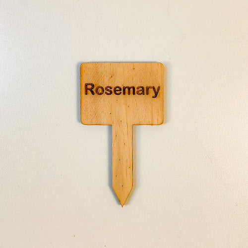 Wooden Plant Marker - Rosemary