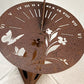 Sundial - Flowers & Butterfly on Stand