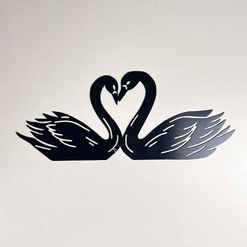 Swan Couple Wall Art
