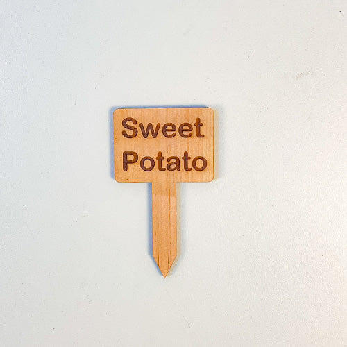 Wooden Plant Marker - Sweet Potato